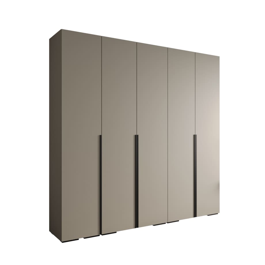 Szafa ubraniowa Garderoba INOVA 1 2,5SZ Kaszmir+Czarny