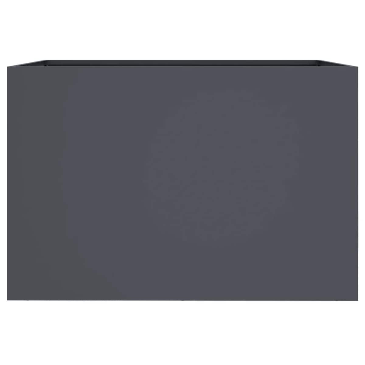 vidaXL Donica, antracytowa, 62x40x39 cm, stal