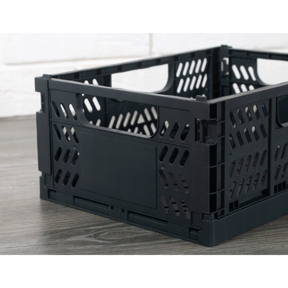 ORGANIZER skrzynka SKŁADANA szare tworzywo 29x21cm