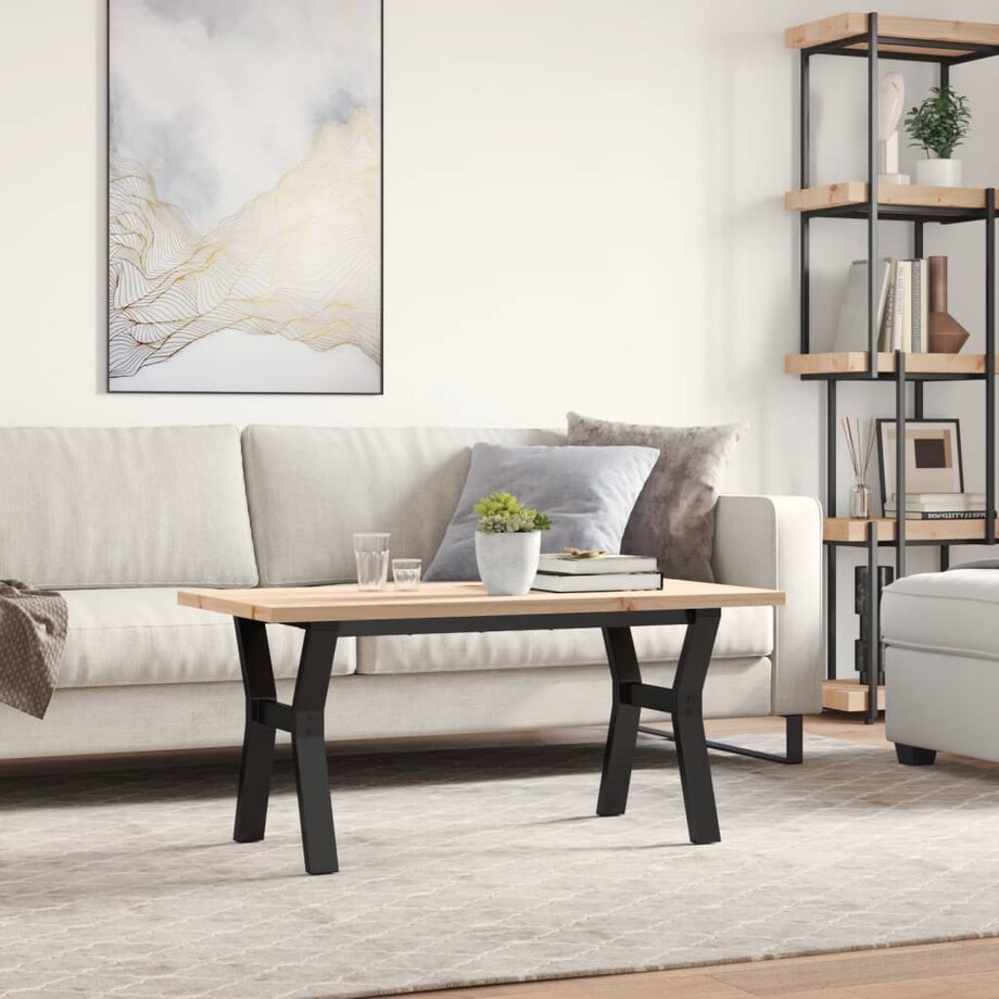 vidaXL Stolik kawowy z nogami w kształcie litery Y 100x50x45,5 cm