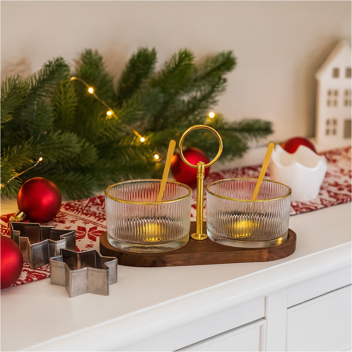 Zestaw Do Serwowania Sosjerka Miseczki Do Dipów Sosów Na Przekąski 5 el.