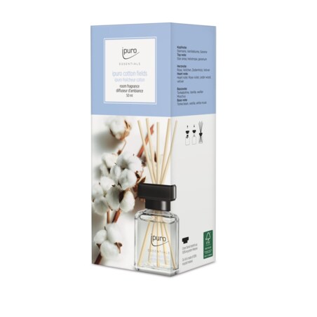 Dyfuzor zapachowy ipuro ESSENTIALS, Cotton Fields, 50 ml