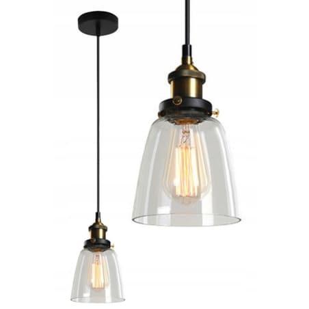 Lampa Wisząca Szklana Loft Industrial Kolory Verto