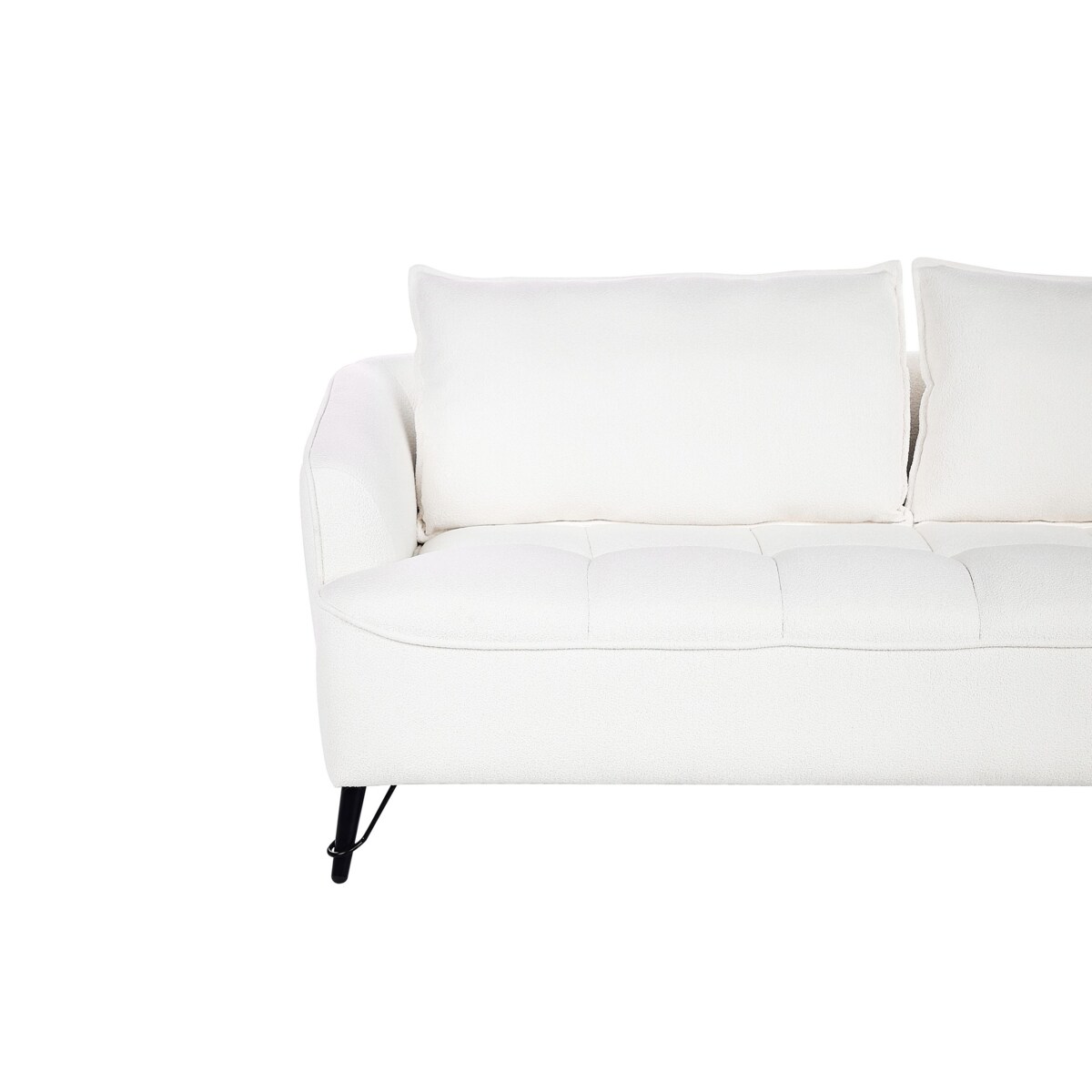 Sofa 3-osobowa boucle biała HOBRO