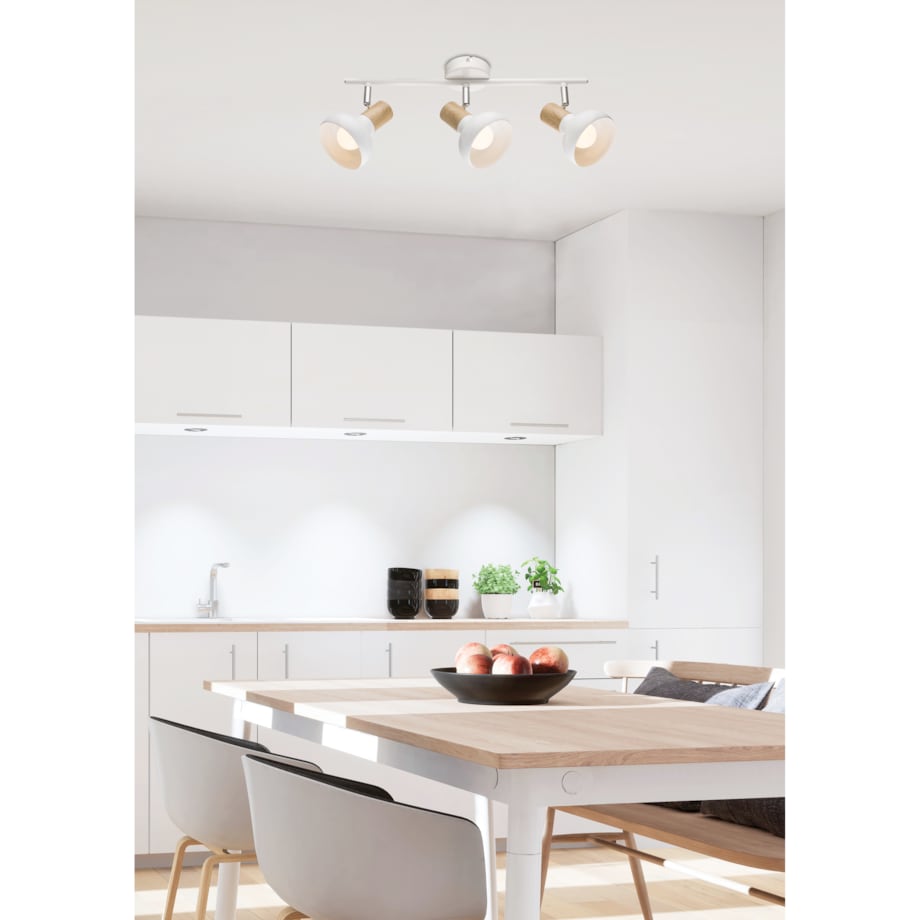 PUERTO LAMPA SUFITOWA LISTWA 3X40W E14 BIAŁY