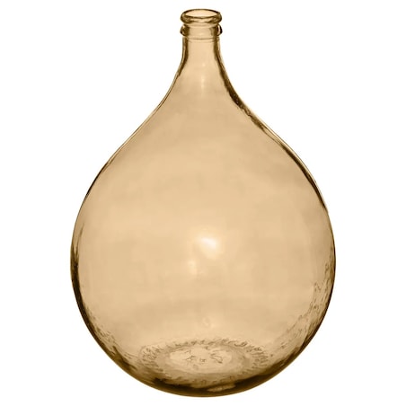 Wazon ze szkła z recyklingu Jeanne blady róż 56 cm