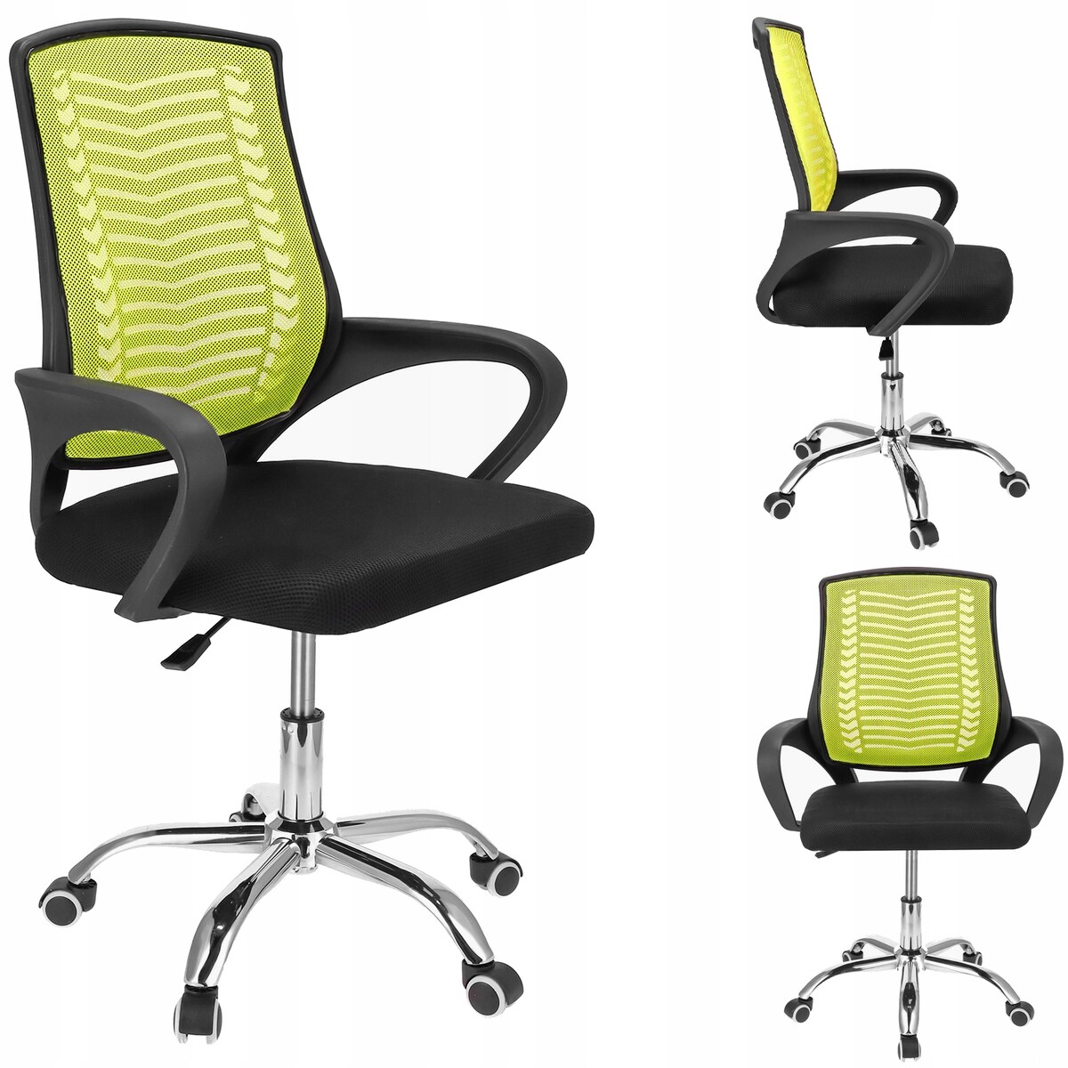 Krzesło biurowe obrotowe TOLEDO zielone