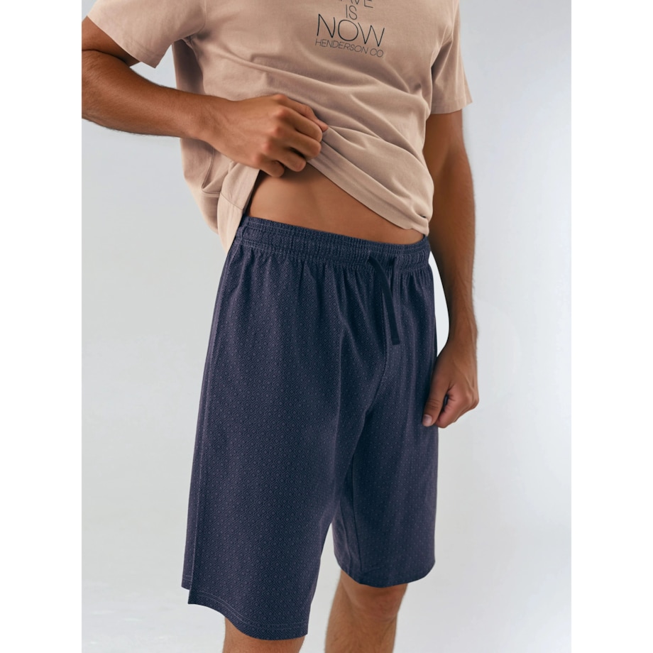 Piżama Dreamber 42632-02X Beżowo-Niebieski, M