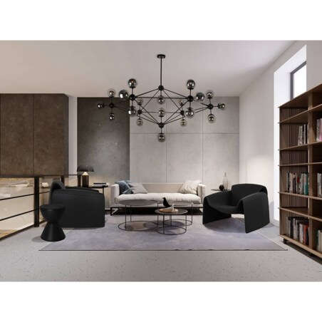 Wisząca lampa Astrifero MSE010100218 molekuły czarna