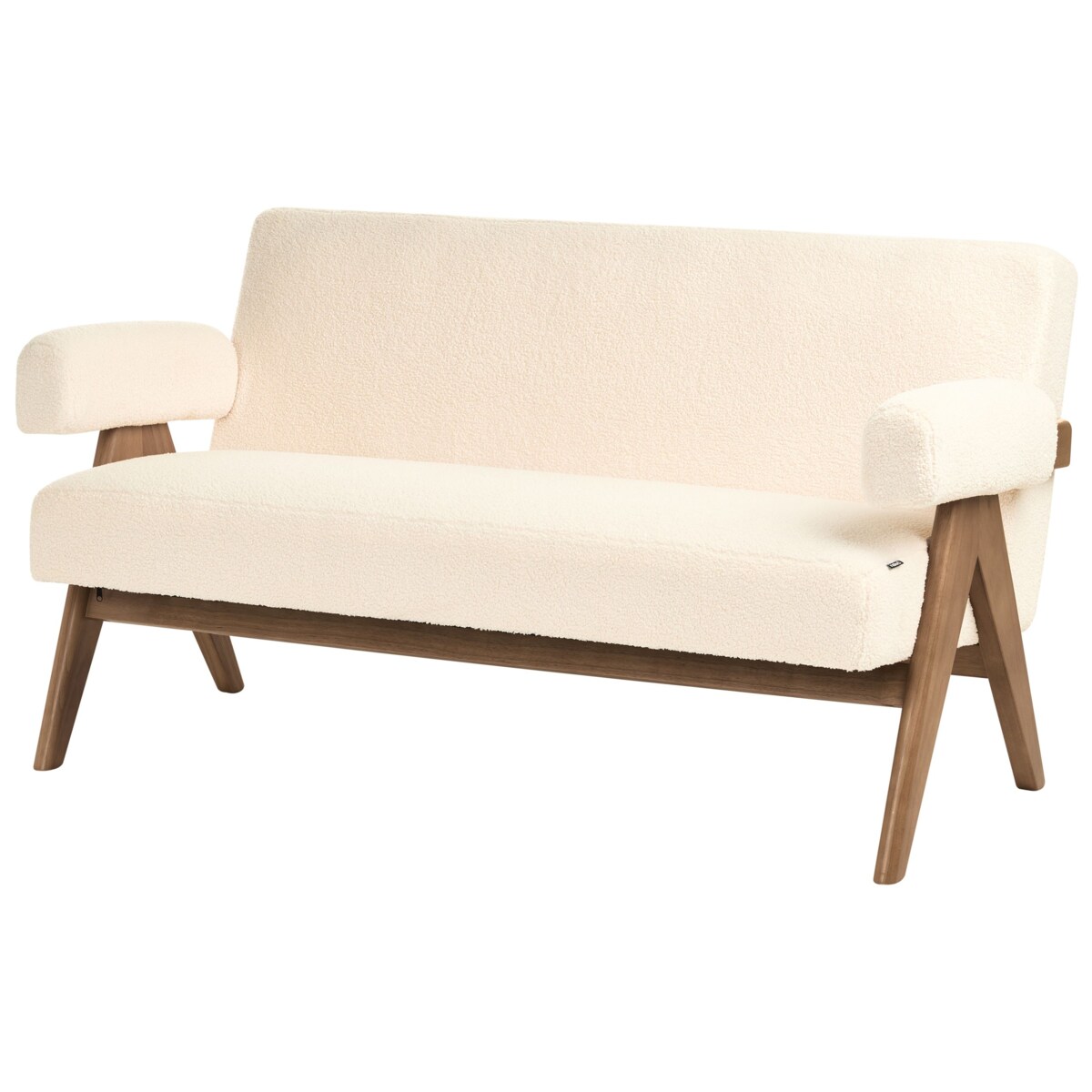 Sofa TAMRE Boucle Złamana biel dla 2 osób