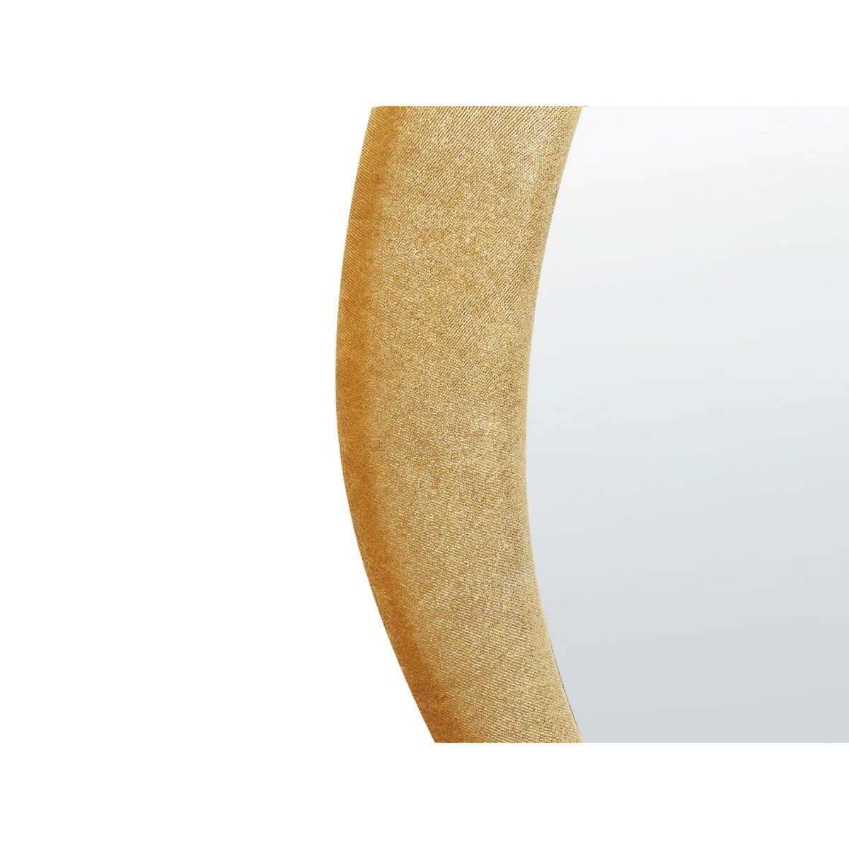 Lustro ścienne welurowe 61 x 91 cm żółte VENAS