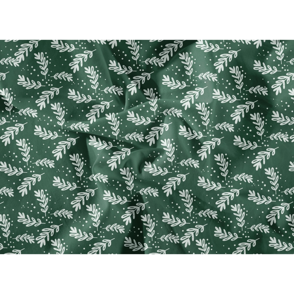 Komplet Pościeli Świąteczna Sosna Zielona 155X220 + 2 70X80