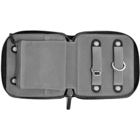 Pudełko podróżne na biżuterię z miejscem na pierścionki Stackers Pebble małe czarne