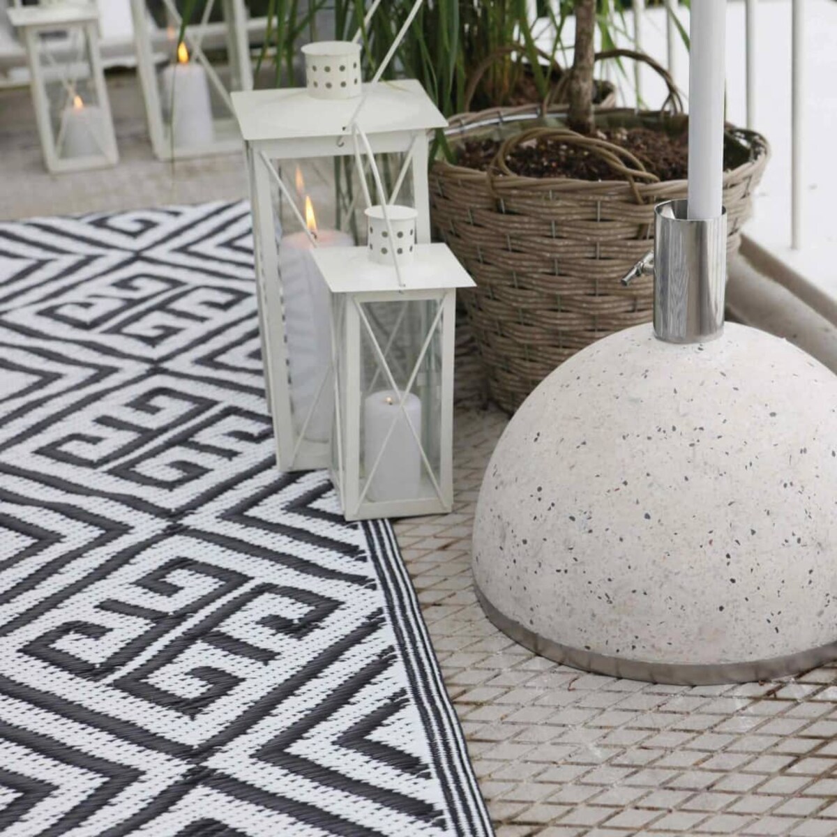 Esschert Design Dywan zewnętrzny, 120x186 cm, z grafiką, OC12