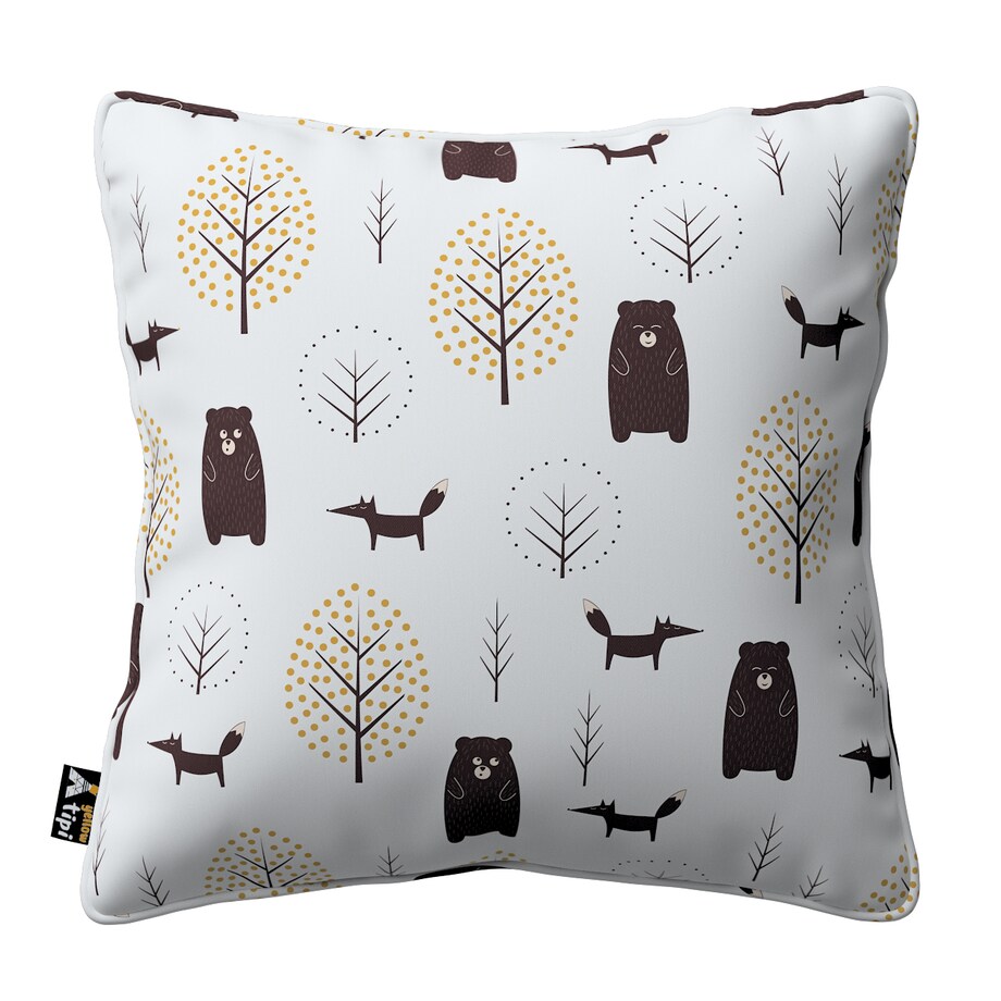 Poszewka Lola 45x45 ecru-brązowy