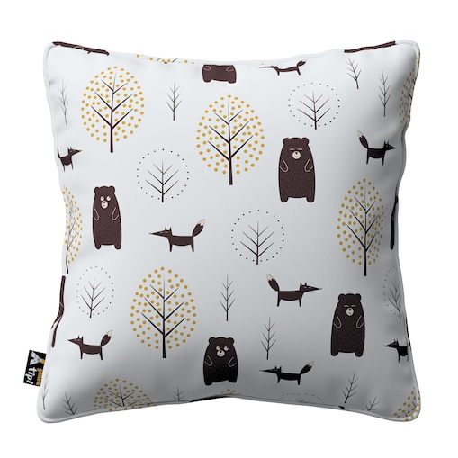 Poszewka Lola 45x45 ecru-brązowy