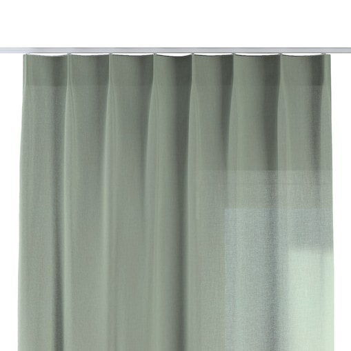 Zasłona na haczykach flex pojedynczych 130x260 eukaliptusowo zielony