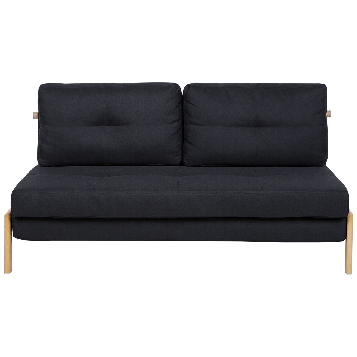 Sofa rozkładana czarna EDLAND