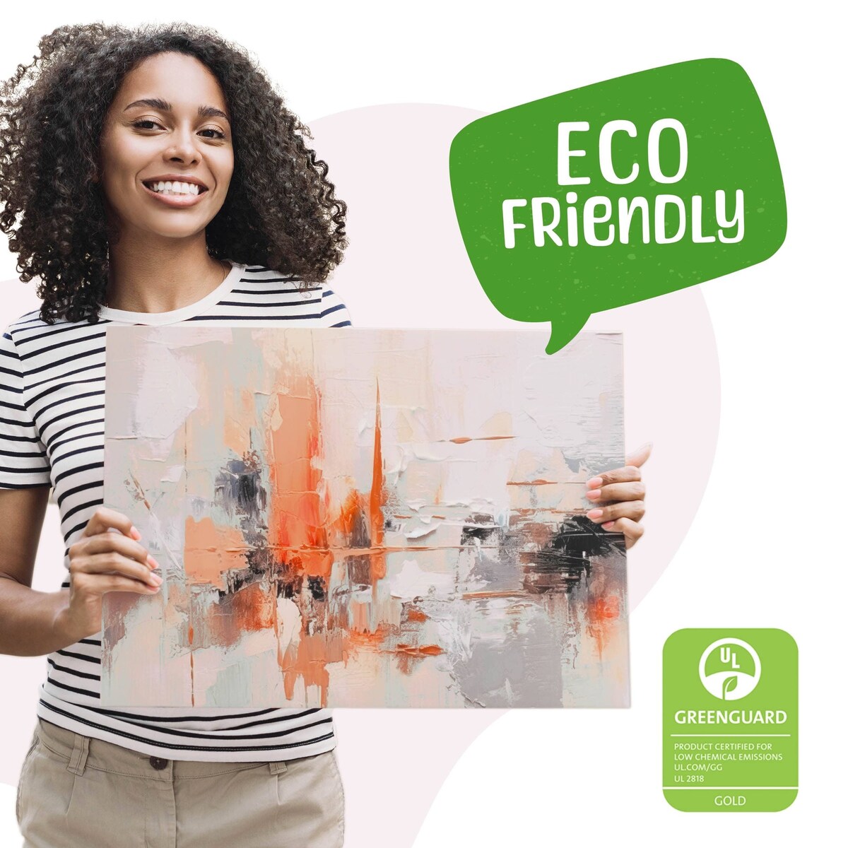 Obraz Na Płótnie Do Salonu Imitacja Farby Malarstwo Abstrakcja 70x50cm