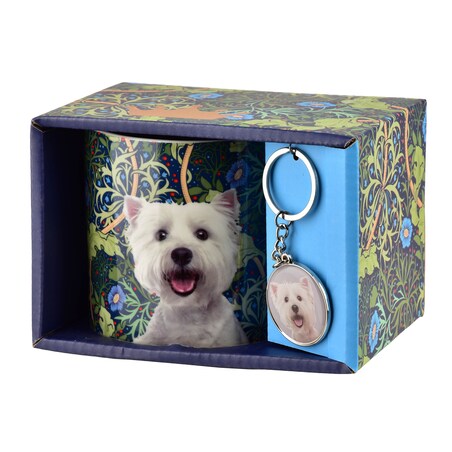 Kubek porcelanowy z breloczkiem NOYA West Terrier