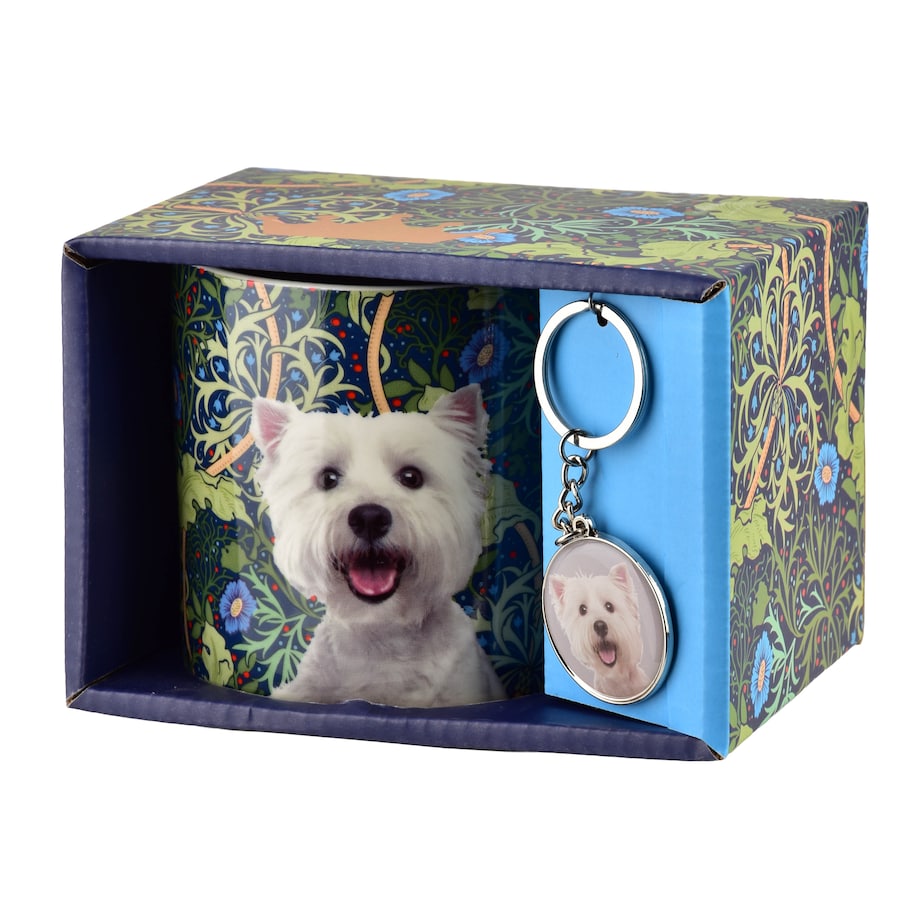 Kubek porcelanowy z breloczkiem NOYA West Terrier