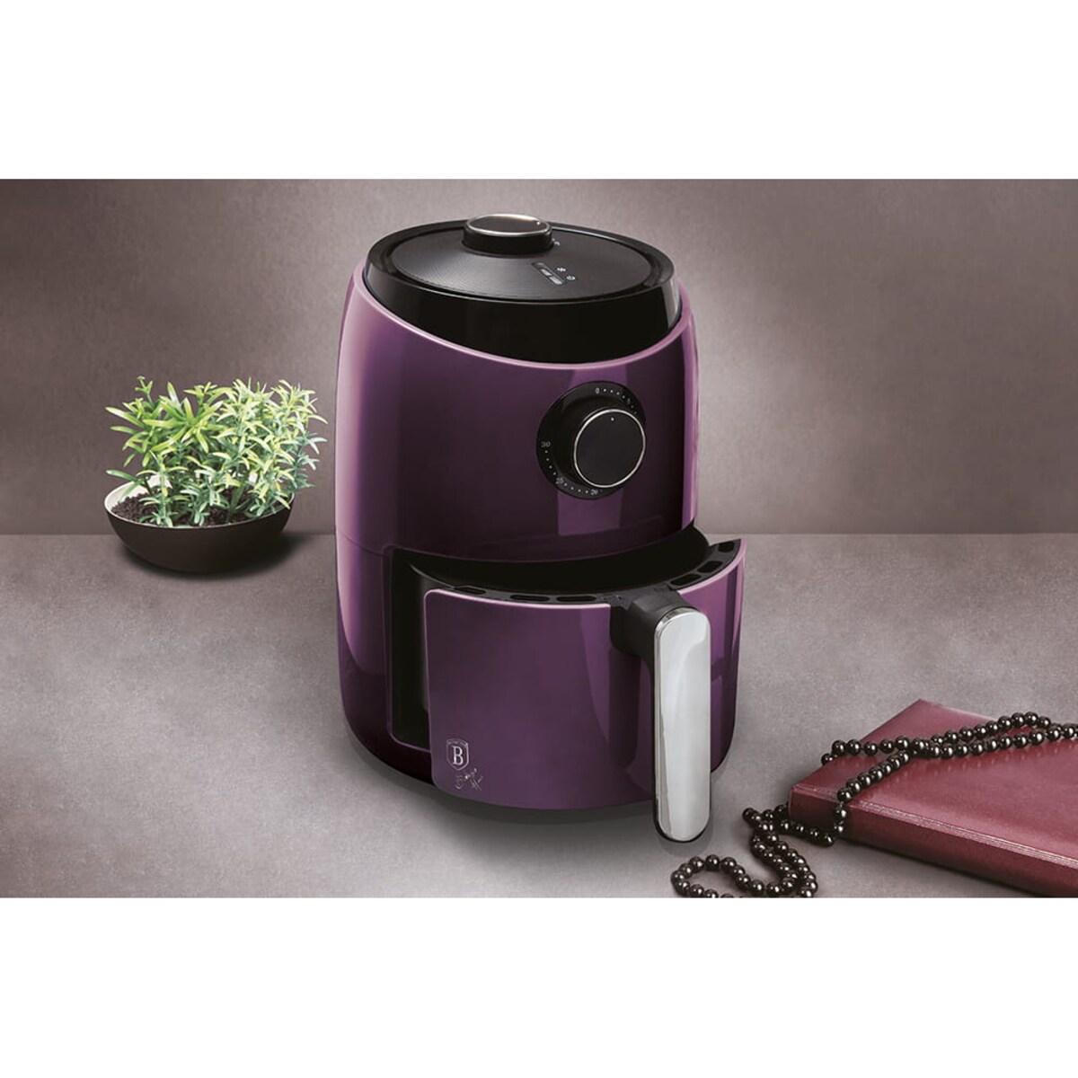 Frytownica beztłuszczowa mini 1.6L 1000W BERLINGER HAUS Purple Eclipse