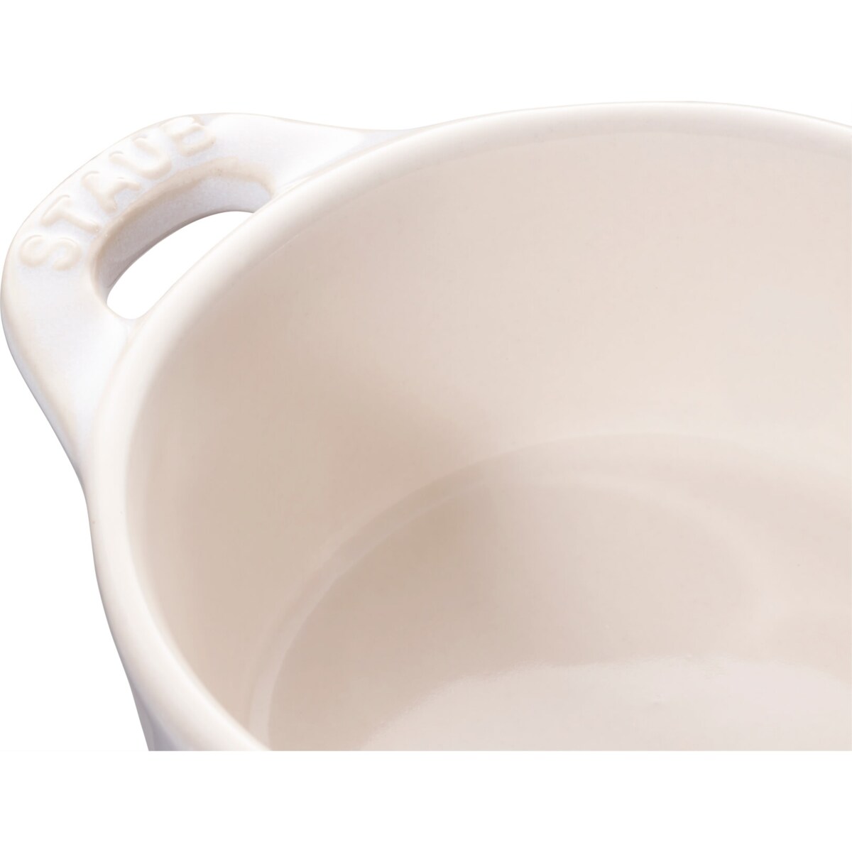 Staub Mini Cocotte Okrągły - 200 ml, Kość słoniowa