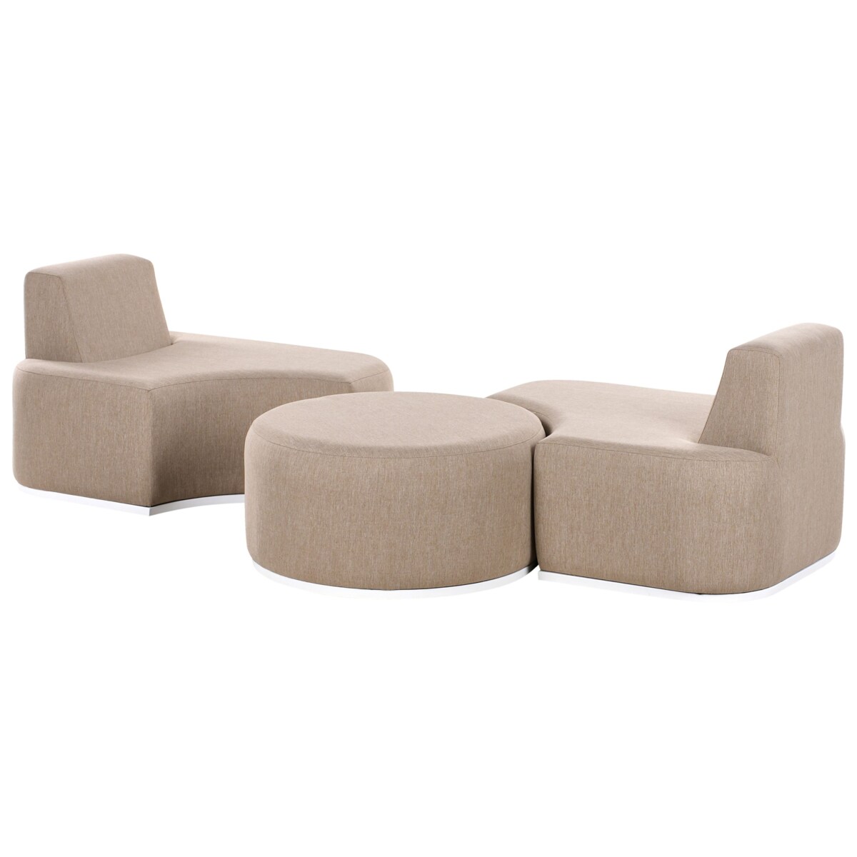 Zestaw ogrodowy ze stolikiem dla 2 osób FABRO Beżowy