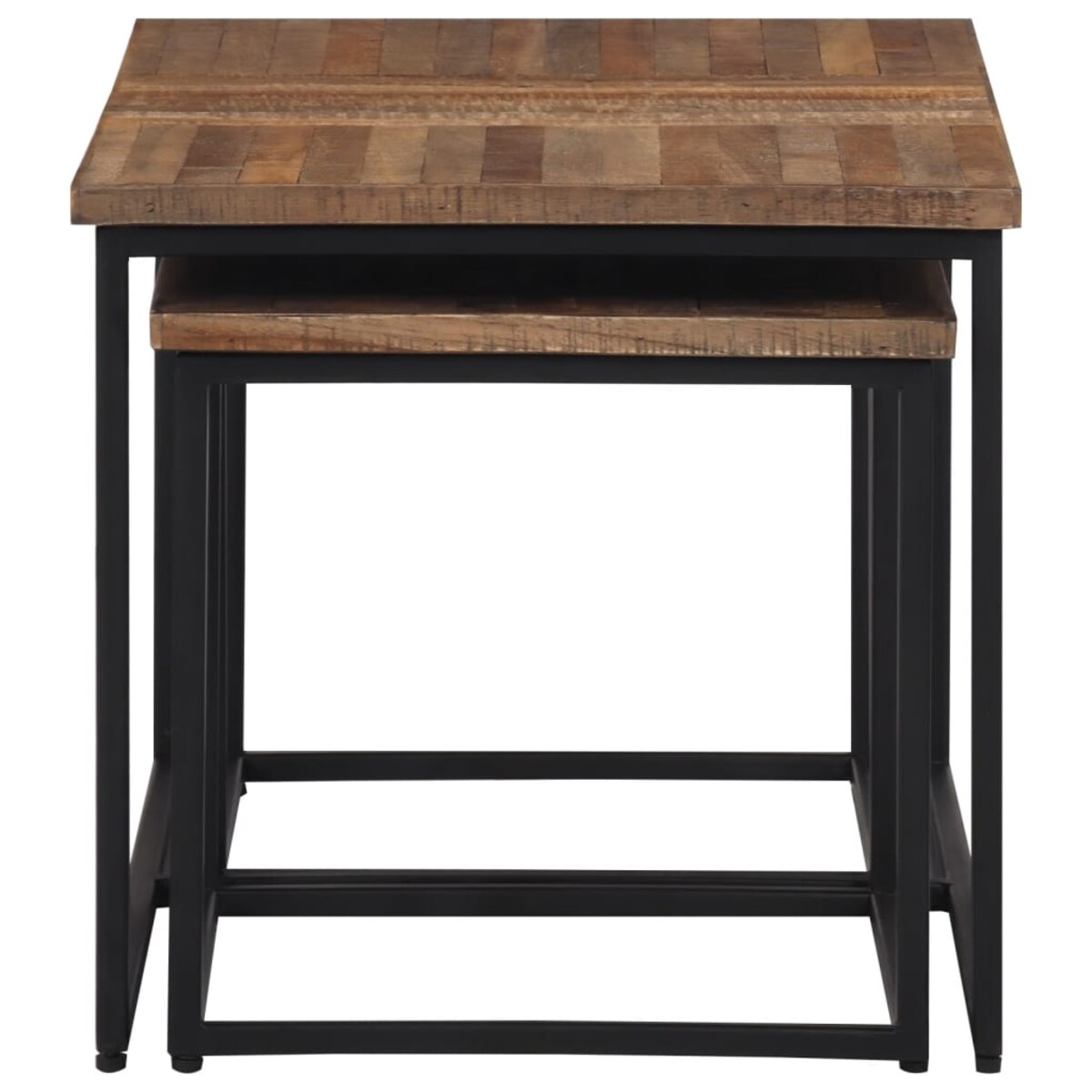 vidaXL Stoliki kawowe wsuwane pod siebie, 3 szt., lite drewno tekowe