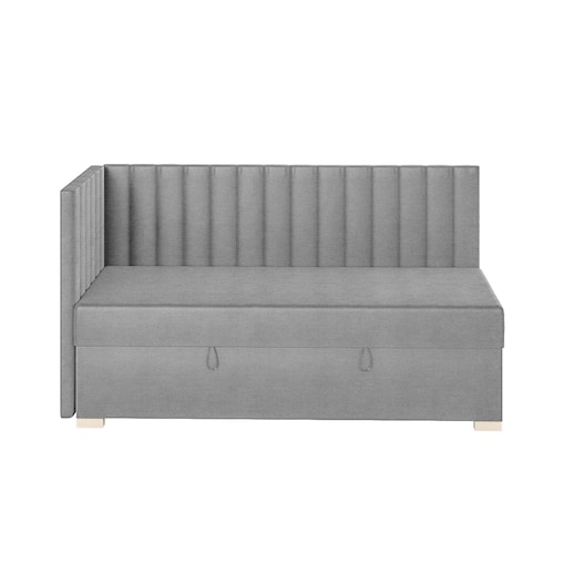 Mesonica Łóżko Snugi, linie szare, 90x200, Lewostronne