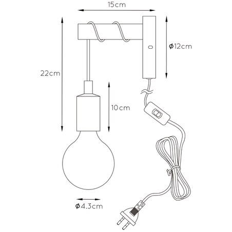 Kinkiet LAMPA ścienna PAULIEN 08227/01/66 Lucide dziecięca OPRAWA metalowa różowa