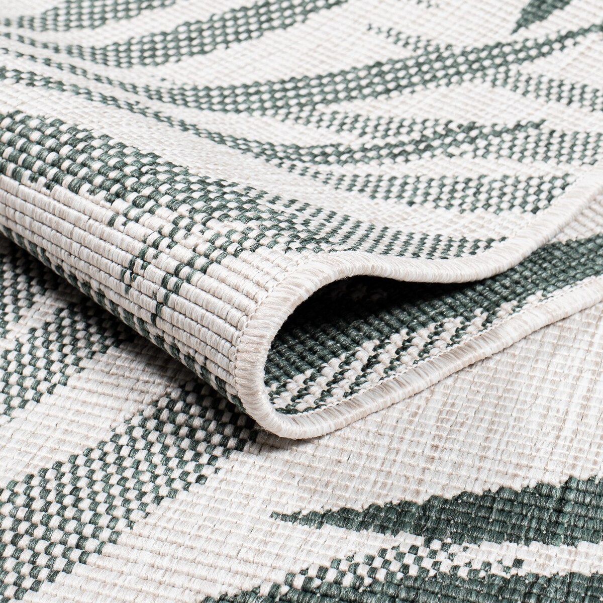 Funkcjonalny dywan na zewnątrz i do wnętrz, dwustronny DUO 57710 Zielony 160x230