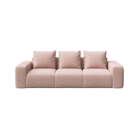 Monce Sofa 3 osobowa pastelowy różowa