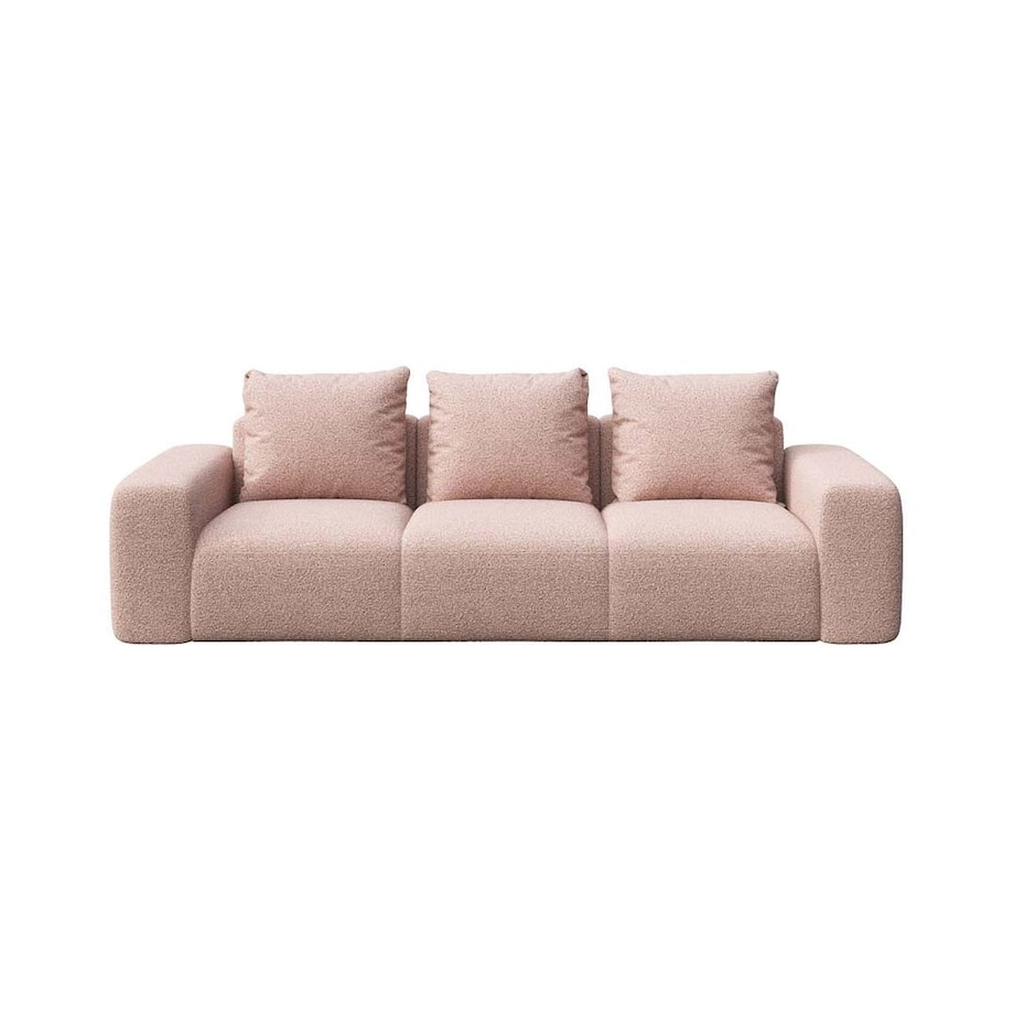 Monce Sofa 3 osobowa pastelowy różowa