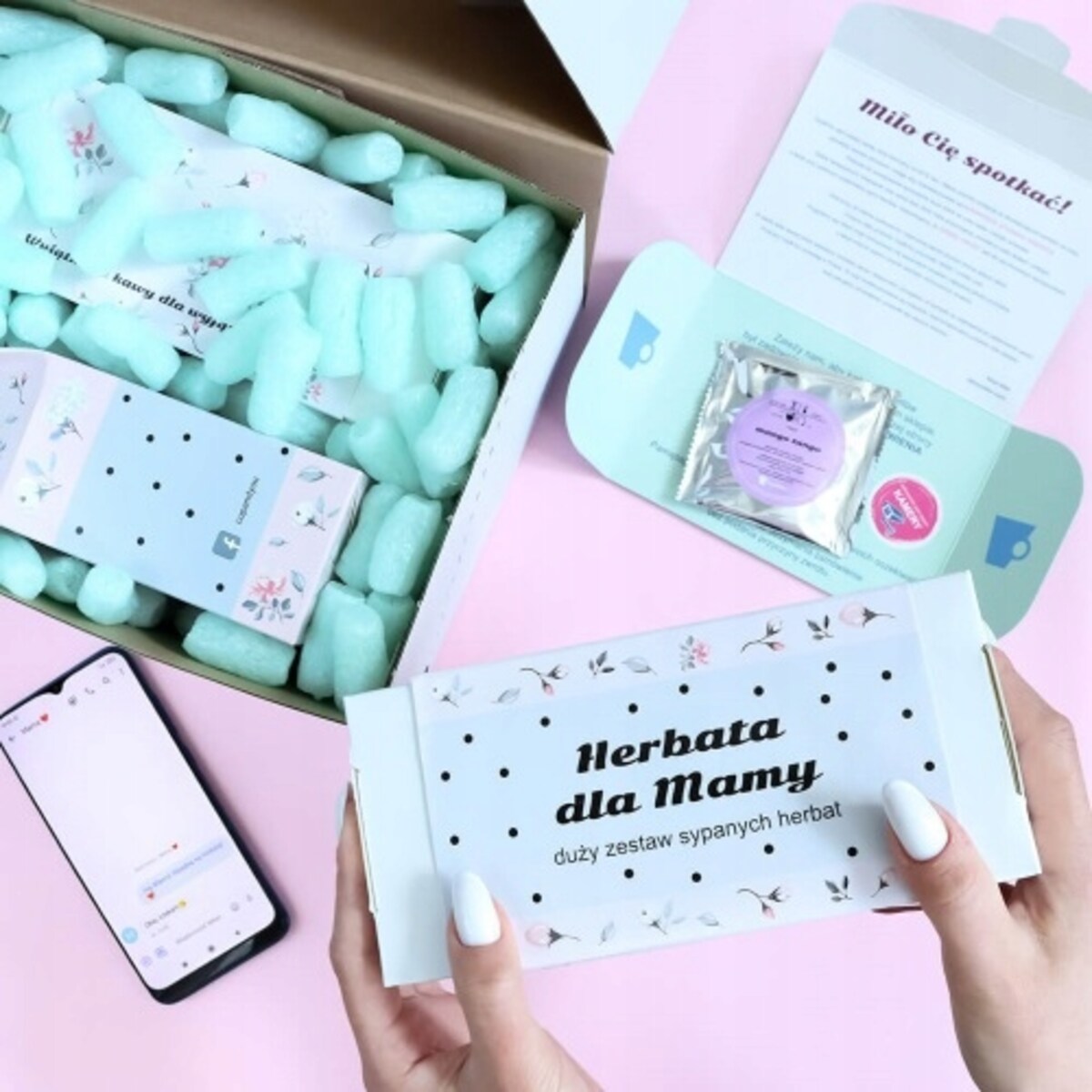 DZIEŃ MAMY PREZENT UPOMINEK DLA MATKI ZESTAW 20 RÓŻNYCH HERBAT SYPANYCH