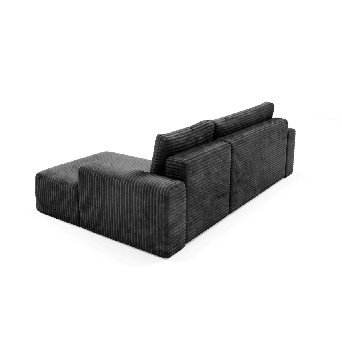 Narożnik SONTII z funkcją spania gruby sztruks Kolor: TILIA 100