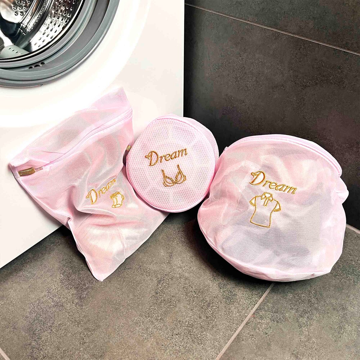 Worek Siatka Na Pranie Ubrań Bielizny Skarpetek Zestaw 3 szt.