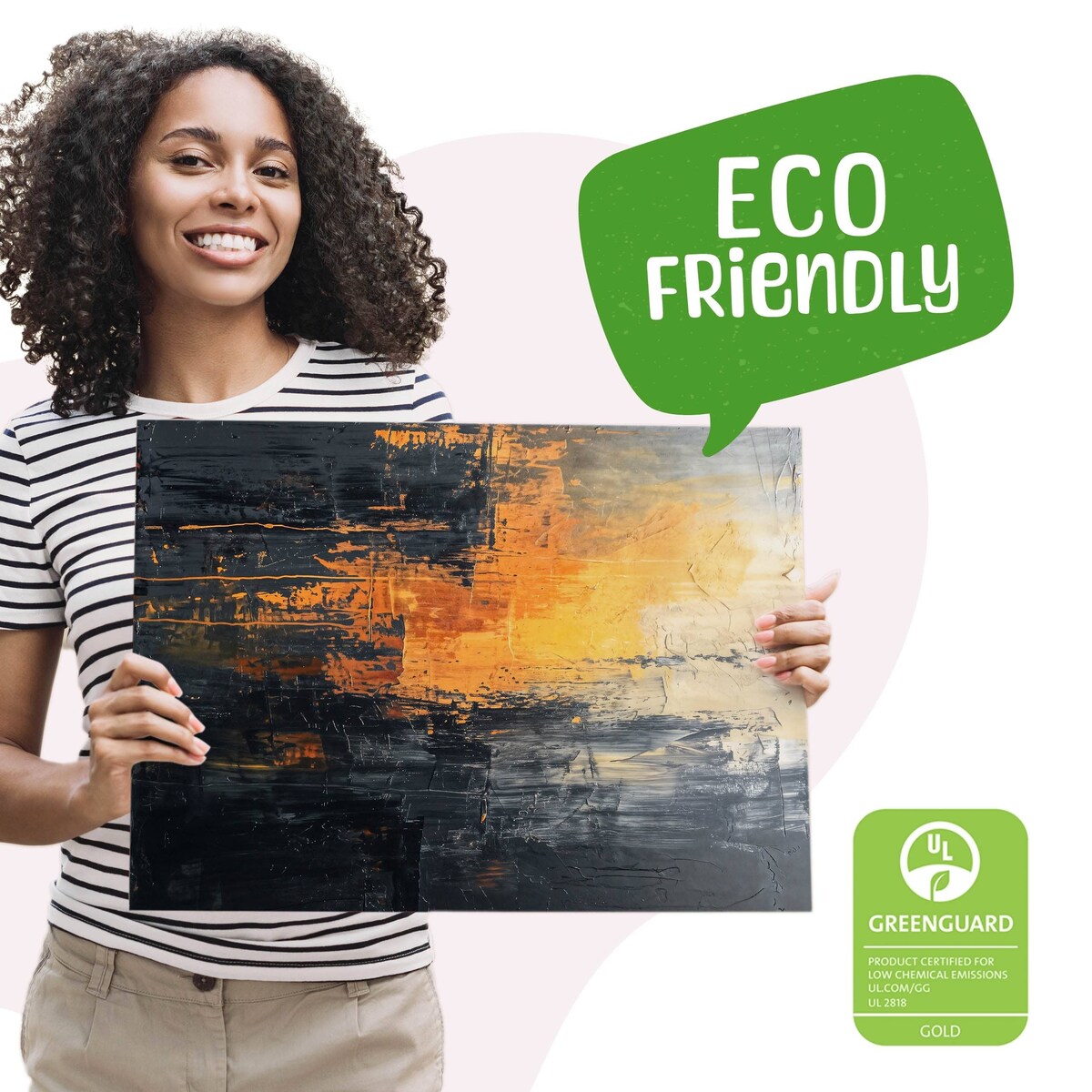 Obraz Na Płótnie Do Salonu Abstrakcja Imitacja Farby Styl Nowoczesny 120x80cm