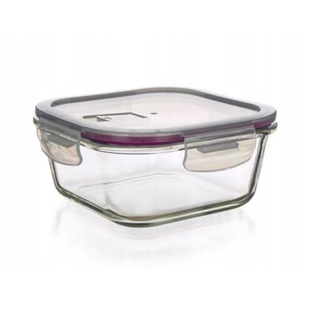 POJEMNIK SZKLANY NA ŻYWNOŚĆ do lodówki szczelny 500 ml hermetyczny box