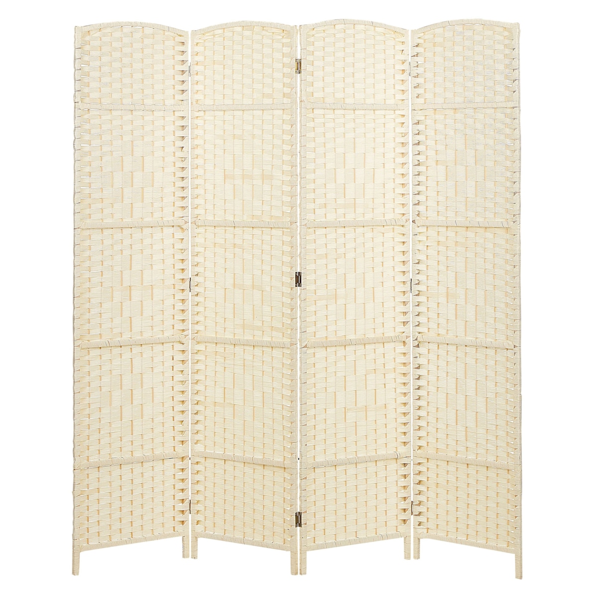 4-panelowy parawan pokojowy LAPPAGO Jasnobeżowy 163 cm 170 cm