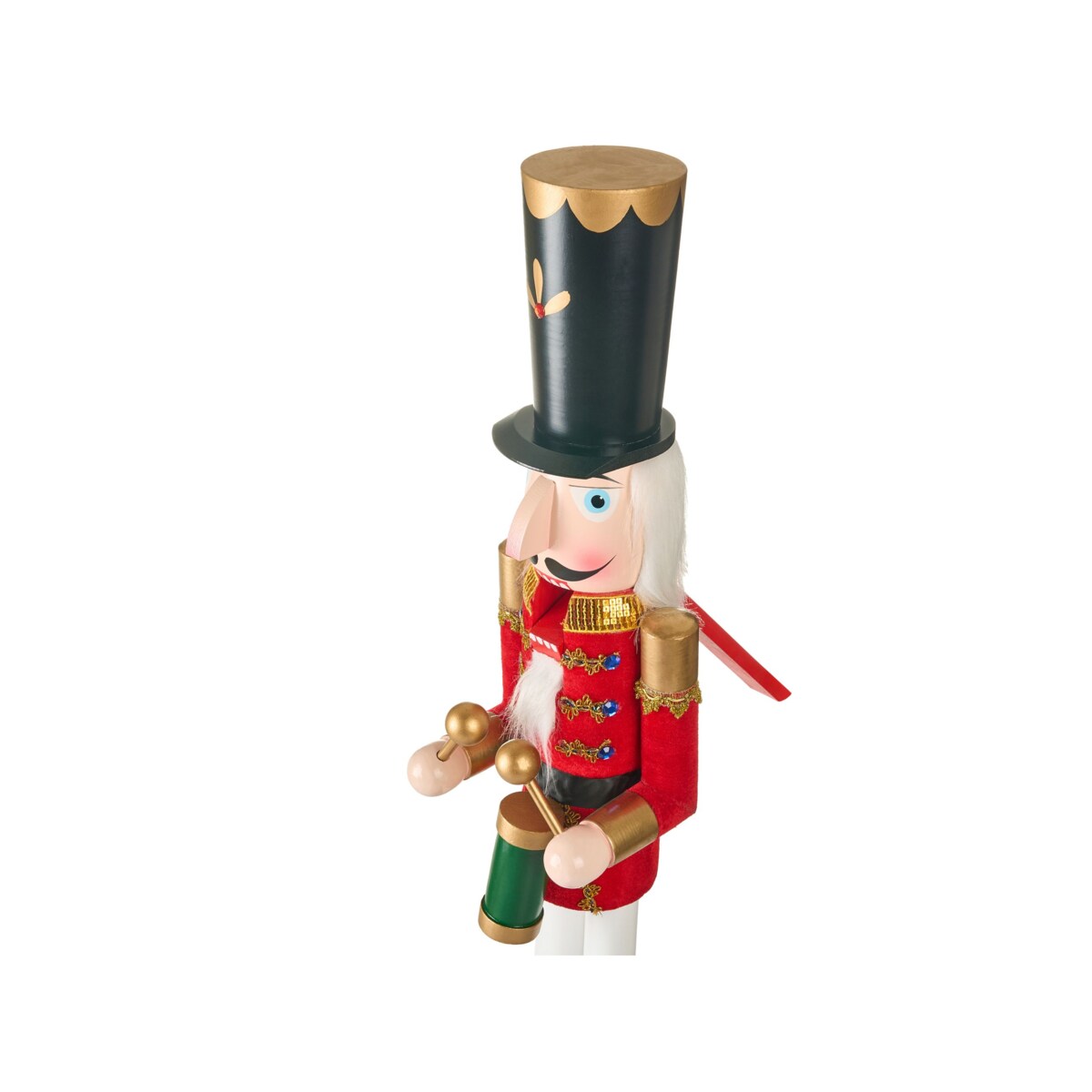 Figurka dekoracyjna SVARTAN Dziadek do orzechów 90 cm Czerwony