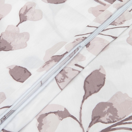 Pościel satynowa 220x200 Puha-2 w różowe kwiaty Luxury