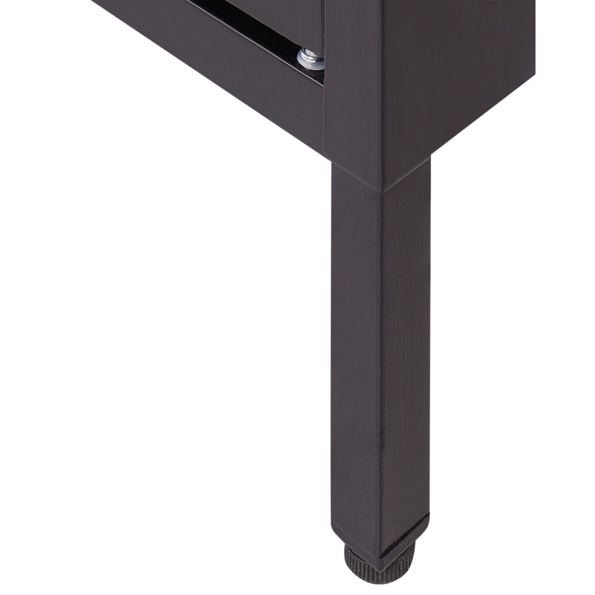 Szafka trzydrzwiowa metalowa ze szklaną gablotą czarna NEWPORT