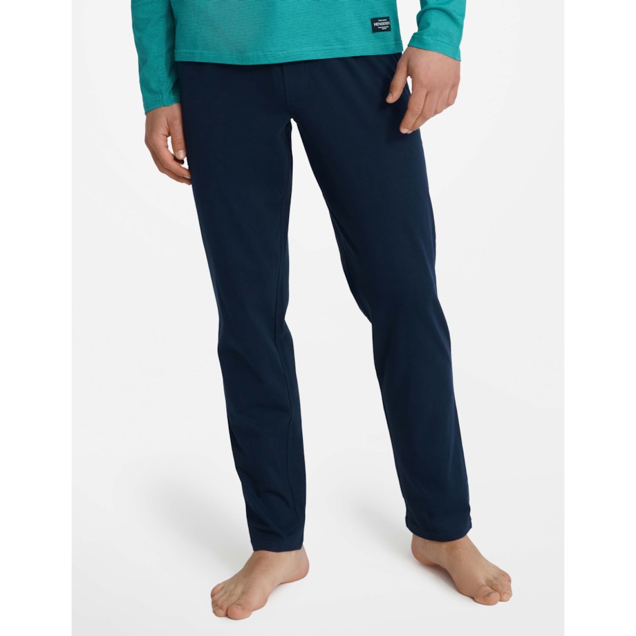 Piżama Udon 40944-66X Turkusowo-Granatowy Turkusowo-Granatowy, XXL