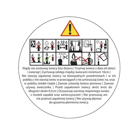 świeca sojowa dekoracyjna niebieska bezzapachowa 100g