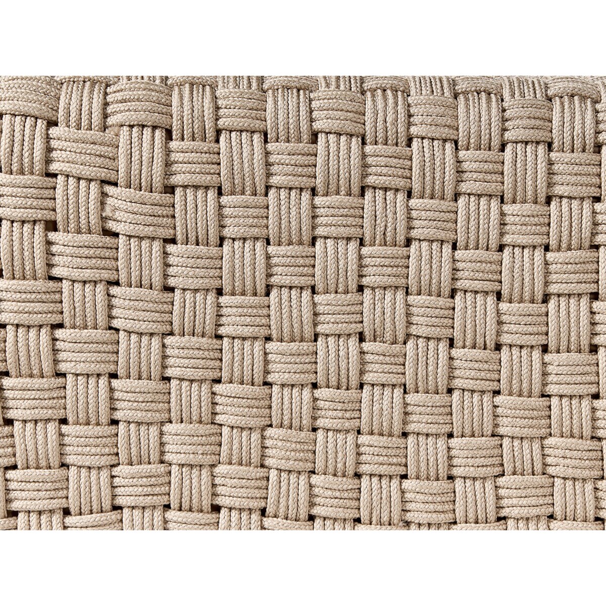 Puf ogrodowy 50 x 50 x 35 cm beżowoszary NALLI