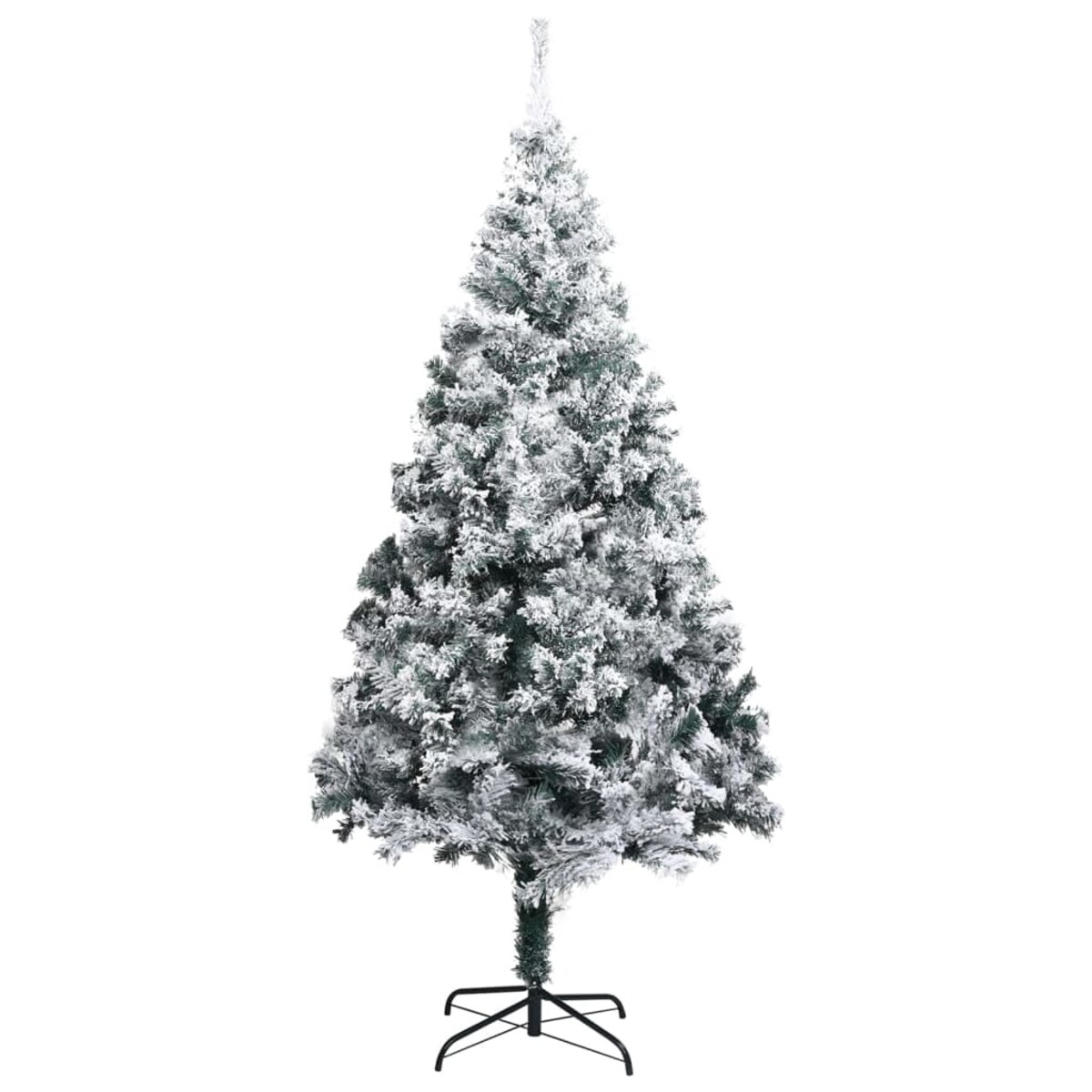 vidaXL Sztuczna choinka, flokowana śniegiem, zielona, 300 cm, PVC