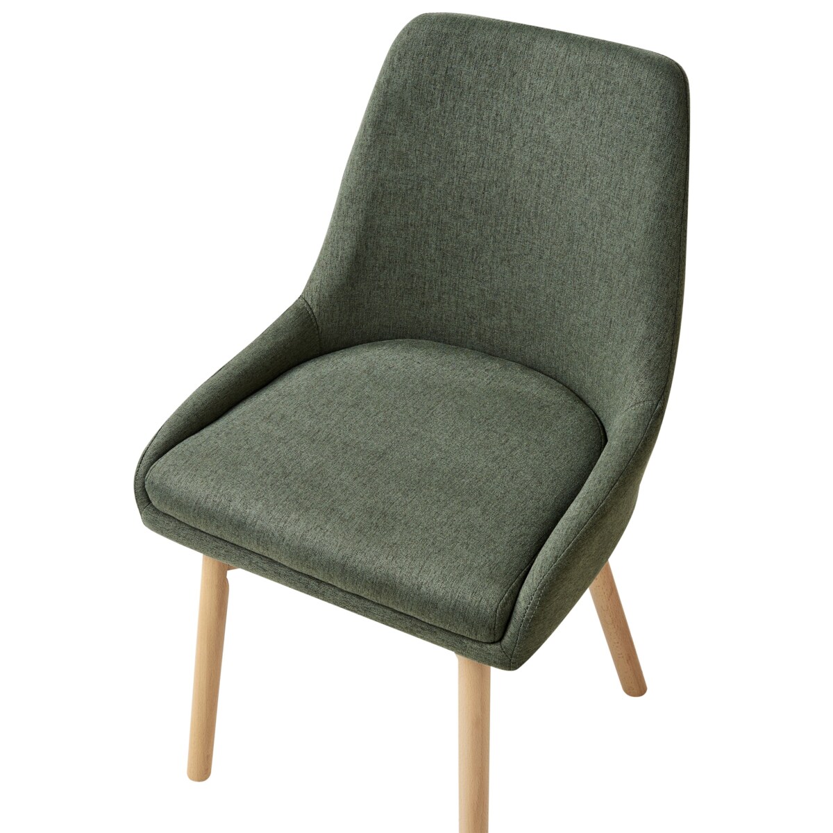 Zestaw 2 krzeseł do jadalni MELFORT Ciemnozielony