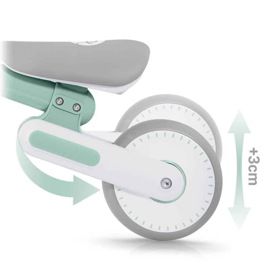 Rowerek biegowy trójkołowy Nukido jeździk dla dzieci turkusowy 760304