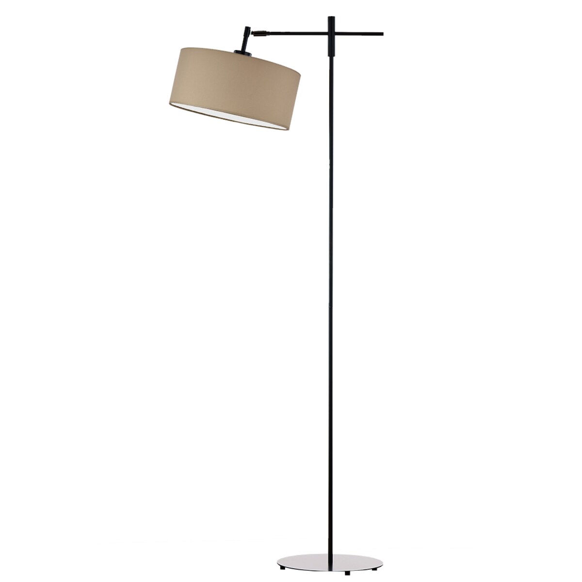 Lampa stojąca podłogowa przegubowa regulowana z abażurem walec 30cm SALIX